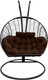 Миниатюра изображения товара Кресло подвесное Craftmebelby Кокон Двойной (графит/коричневый)