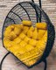 Миниатюра изображения товара Кресло подвесное Craftmebelby Кокон Двойной (белый/желтый)