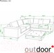 Миниатюра изображения товара Комплект садовой мебели OUTDOOR Санторини OUT-0016 Широкое плетение (графит)
