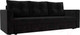 Миниатюра изображения товара Диван Лига Диванов Атланта без стола (велюр черный)