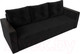 Миниатюра изображения товара Диван Лига Диванов Атланта без стола (велюр черный)