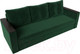 Миниатюра изображения товара Диван Лига Диванов Атланта без стола (велюр зеленый)