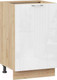 Миниатюра изображения товара Шкаф-стол кухонный ТриЯ Весна 1Н5 (дуб крафт золотой/белый глянец)