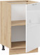 Миниатюра изображения товара Шкаф-стол кухонный ТриЯ Весна 1Н5 (дуб крафт золотой/белый глянец)