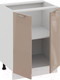 Миниатюра изображения товара Шкаф-стол кухонный ТриЯ Весна 1Н6 (белый/кофе с молоком)