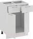 Миниатюра изображения товара Шкаф-стол кухонный ТриЯ Весна 1Н6Я1 (белый/белый глянец)