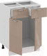 Миниатюра изображения товара Шкаф-стол кухонный ТриЯ Весна 1Н6Я1 (белый/кофе с молоком)