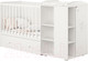 Миниатюра изображения товара Детская кроватка Polini Kids French 900 Teddy с комодом / 0001526.9 (белый)