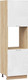 Миниатюра изображения товара Шкаф-пенал кухонный ТриЯ Весна 1П6 (дуб крафт золотой/белый глянец)
