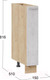 Миниатюра изображения товара Шкаф карго ТриЯ Гранита 1Н15К (дуб крафт золотой/бетон снежный)