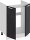 Миниатюра изображения товара Шкаф под мойку ТриЯ Гранита 1Н6М (белый/бетон графит)
