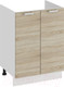 Миниатюра изображения товара Шкаф под мойку ТриЯ Гранита 1Н6М (белый/дуб сонома)
