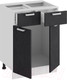 Миниатюра изображения товара Шкаф-стол кухонный ТриЯ Гранита 1Н6Я1 (белый/бетон графит)