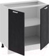 Миниатюра изображения товара Шкаф-стол кухонный ТриЯ Гранита 1Н8 (белый/бетон графит)