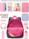 Миниатюра изображения товара Детский рюкзак Grizzly RK-280-2 (фиолетовый/розовый)