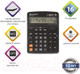 Миниатюра изображения товара Калькулятор Brauberg Extra-16-BK / 250475 (черный)
