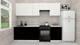 Миниатюра изображения товара Кухонный гарнитур ВерсоМебель Эко-2 2.6 (белый фасадный/черный/ст.мрамор итальянский)