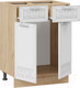 Миниатюра изображения товара Шкаф-стол кухонный ТриЯ Долорес 1Н6Я1 (дуб крафт золотой/сноу)
