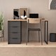 Миниатюра изображения товара Письменный стол Crafto Кихот Лофт 02 120x60x75 (графит/дуб)