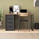 Миниатюра изображения товара Письменный стол Crafto Кихот Лофт 02 120x60x75 (графит/дуб)