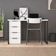 Миниатюра изображения товара Письменный стол Crafto Кихот Лофт 05 120x60x75 (белый/черный)