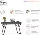 Миниатюра изображения товара Письменный стол Crafto Лорд Лофт 05 120x60x78 (графит)