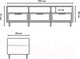 Миниатюра изображения товара Тумба Crafto Агата 01 150x38x47 (белый)