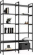 Миниатюра изображения товара Стеллаж Crafto Симпл Плюс Лофт 02 125x32x190 (графит)
