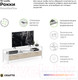 Миниатюра изображения товара Тумба Crafto Фрида 04 154x40x47 (белый/каштан)