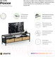 Миниатюра изображения товара Тумба Crafto Фрида 10 154x40x47 (графит/дуб)