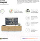 Миниатюра изображения товара Тумба Crafto Анри 02 150x38x47 (белый/дуб)