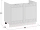 Миниатюра изображения товара Шкаф под мойку ТриЯ Долорес 1Н8М (белый/сноу)