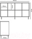 Миниатюра изображения товара Тумба Crafto Санса 01 150x40x75 (белый)