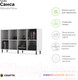 Миниатюра изображения товара Тумба Crafto Санса 02 150x40x75 (белый/черный)