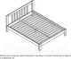 Миниатюра изображения товара Двуспальная кровать Мебельград Слип 160x200 (белый фактурный)