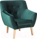 Миниатюра изображения товара Кресло мягкое Signal Nordic 1 Velvet (Bluvel78 зеленый)