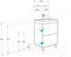 Миниатюра изображения товара Тумба под умывальник Аква Симпл ТС-5.03.1.00.600.223