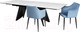 Миниатюра изображения товара Обеденный стол M-City Ivar 180 Marbles KL-99 / ROCAVA9649GNKL99 (белый мрамор/керамика)