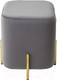Миниатюра изображения товара Пуф M-City Ares / 628M04405 (Bluvel-14 Grey/Gold)