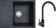 Миниатюра изображения товара Мойка кухонная со смесителем БелЭворс Mila R + смеситель W4998-3-22 (черный)