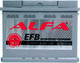 Миниатюра изображения товара Автомобильный аккумулятор ALFA battery EFB 66 R (66 А/ч)