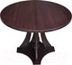 Миниатюра изображения товара Обеденный стол Dipriz Evans круглый 100x100x75 / Д.60010.3 (темный орех)