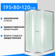 Миниатюра изображения товара Душевой уголок Saniteco SN-120R (120x80)