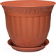 Миниатюра изображения товара Кашпо Эльфпласт Флора с поддоном / EP218 (30л, терракот)