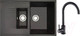 Миниатюра изображения товара Мойка кухонная со смесителем БелЭворс Forma R + смеситель W4998-3-22 (черный)