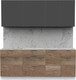 Миниатюра изображения товара Кухонный гарнитур Интермебель Микс Топ-5 2.0м без столешницы (графит серый/дуб каньон)