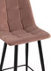 Миниатюра изображения товара Стул барный Stool Group Джанго полубарный / vd-django-b15 (велюр пыльно-розовый)