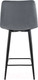 Миниатюра изображения товара Стул барный Stool Group Джанго полубарный / vd-django-b27 (велюр темно-серый)