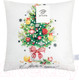 Миниатюра изображения товара Подушка декоративная Этель Новогодняя ель / 7787602 (40x40, велюр)