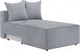 Миниатюра изображения товара Диван угловой Мебельград Монреаль-4 Стандарт (вертикаль серый/мора серый/велютто темно-серый)